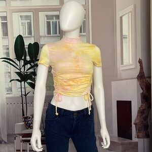 FASHION Nova Pink Combo Dazed and Amazed Tie Dye Top. Size S, M, L